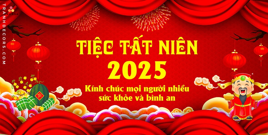 99 mẫu Backdrop tất niên đẹp