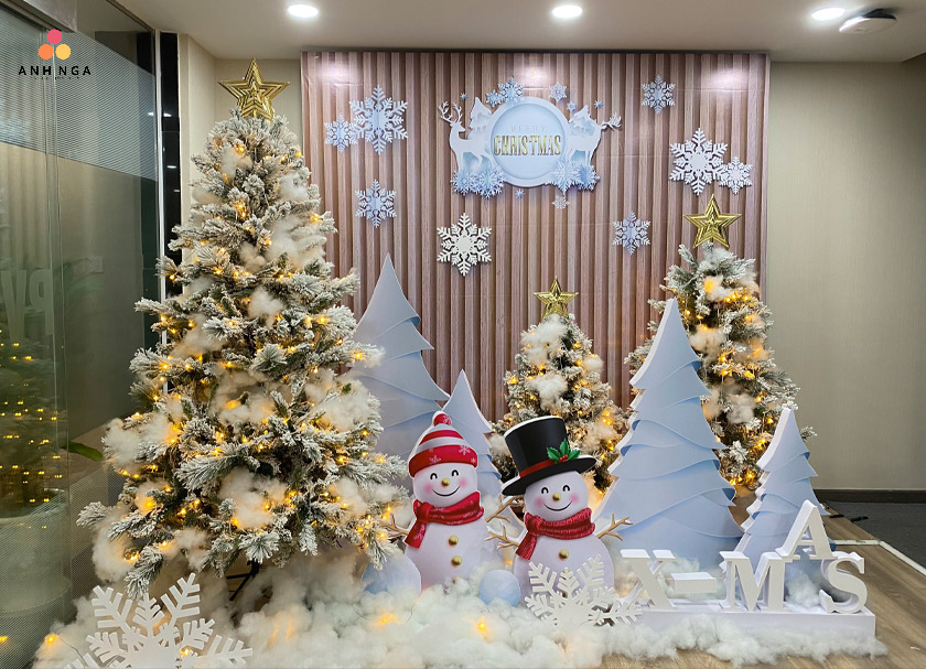 Trang trí noel ngân hàng