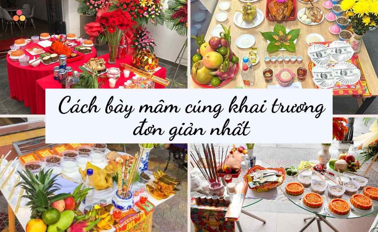 cách bày lễ vật khai trương